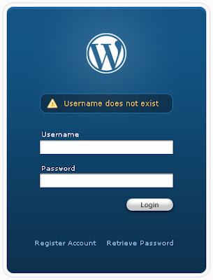 Wordpress login