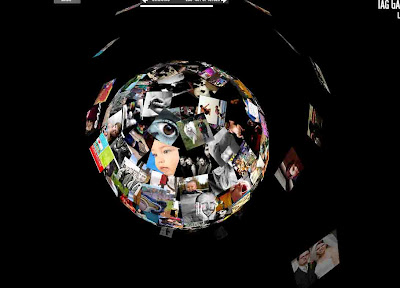 Buscador em 3d Tag Galaxy