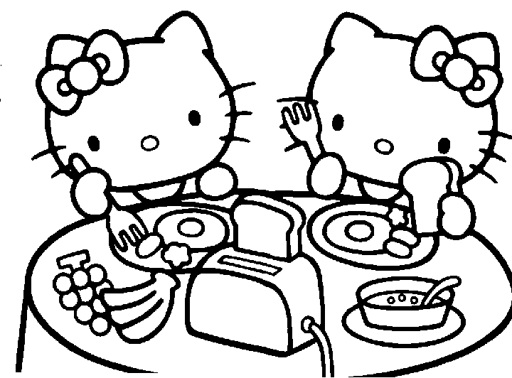 hello kitty para colorear