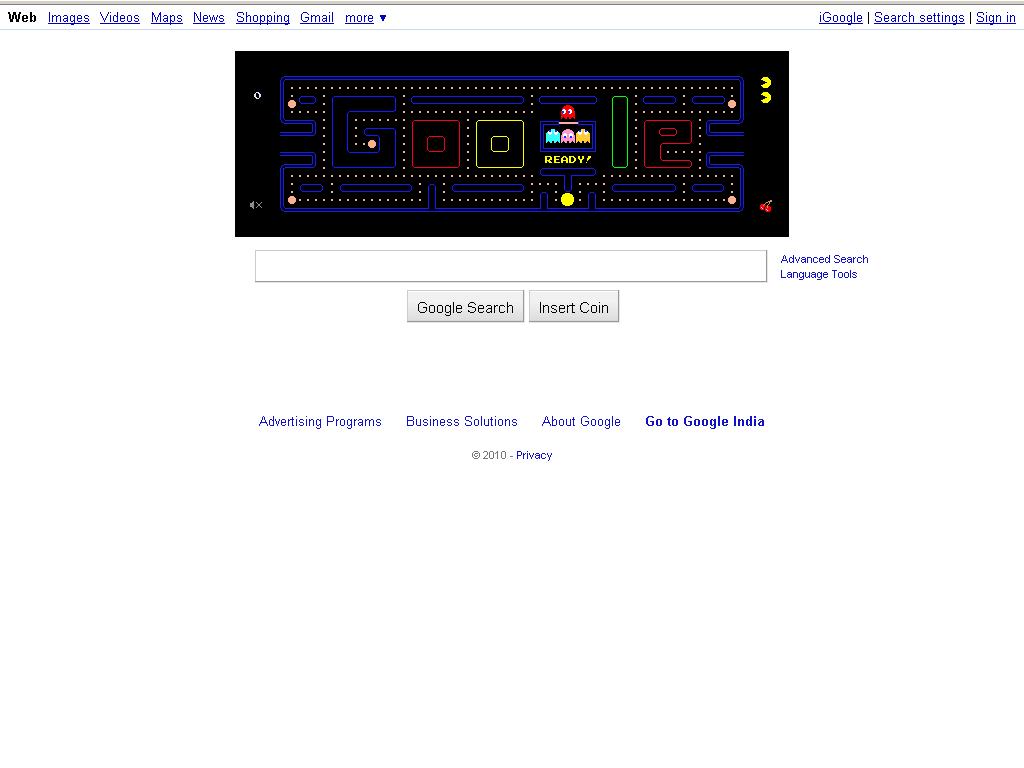 Play Pacman 30th Anniversary Google Doodle Game