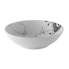 Black fluted mega bowl 80 Cl