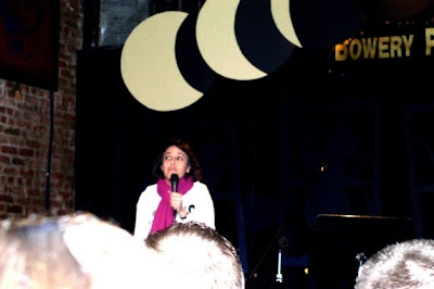 Roxanne reciting "The Family Pet" at Total Eclipse, The 2005 Annual Alternative Spoken Word Extravaganza at the Bowery Poetry Club