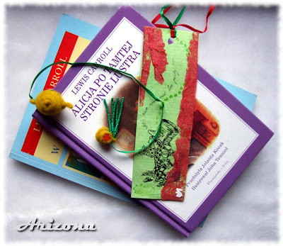 alice in wonderland bookmark teapot