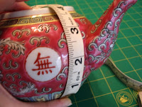 Measuring my smaller teapot