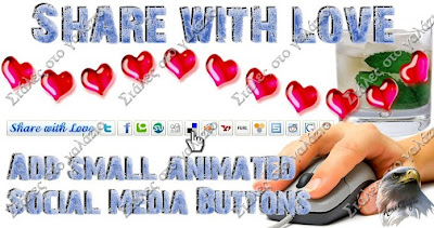 Add small animated Social Media Buttons