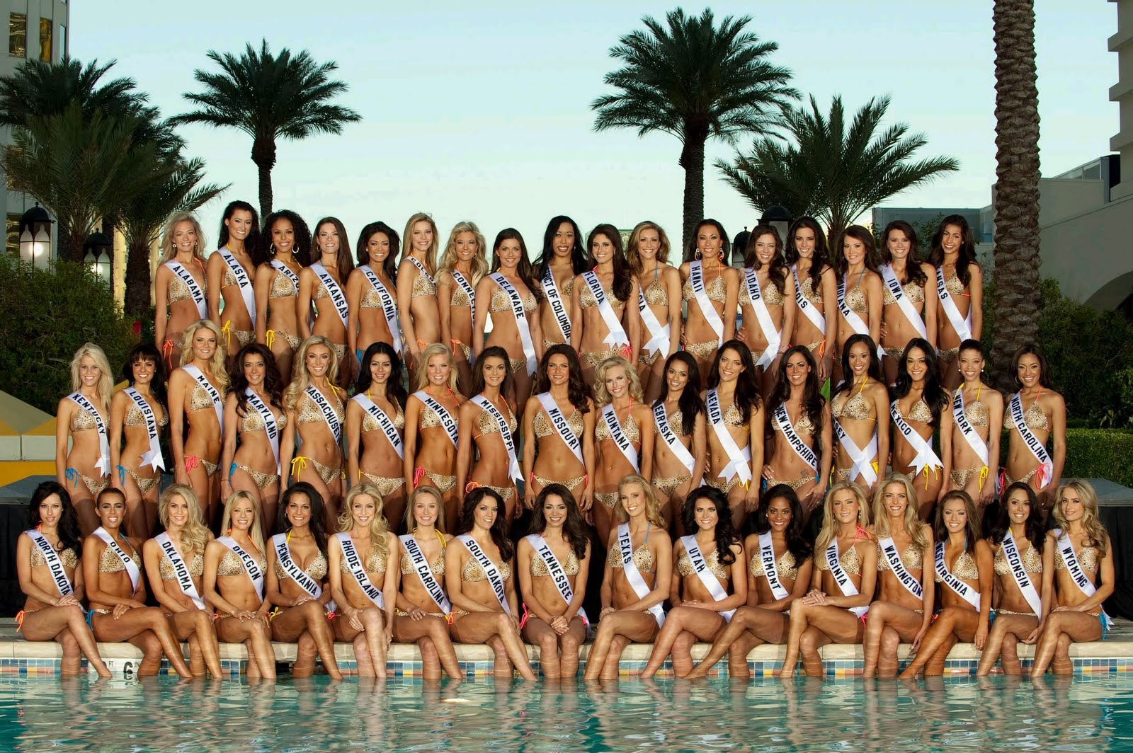 image released by the Miss Universe Organization, the 51 contestants compet...