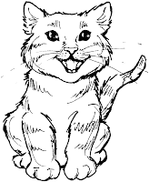 Gato para imprimir e colorir