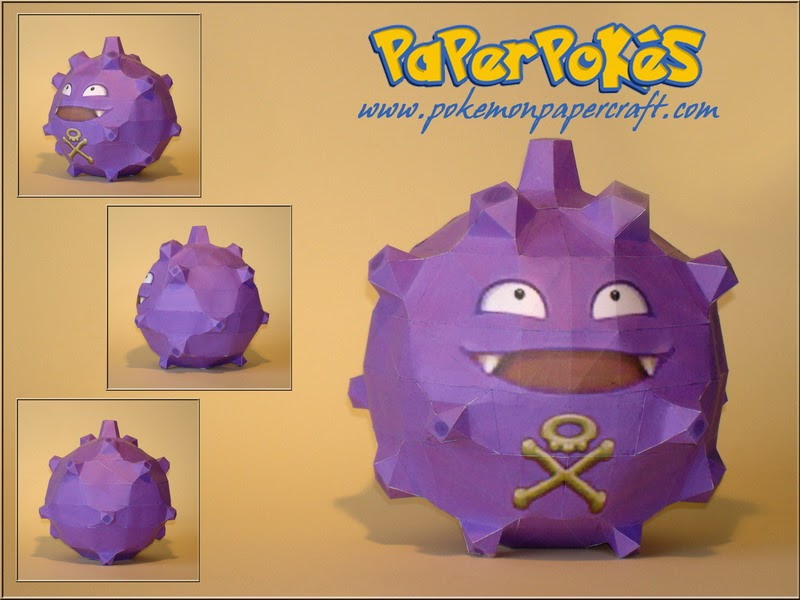 PaperPokés Pokémon Papercraft KOFFING Pokémon Papercraft
