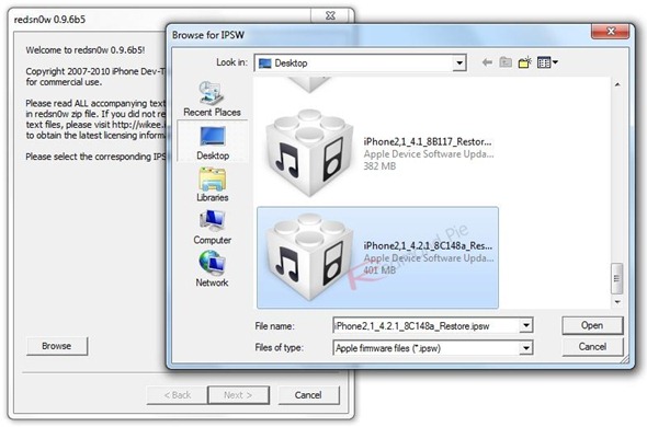 Redsn0w 0.9.3 For Windows