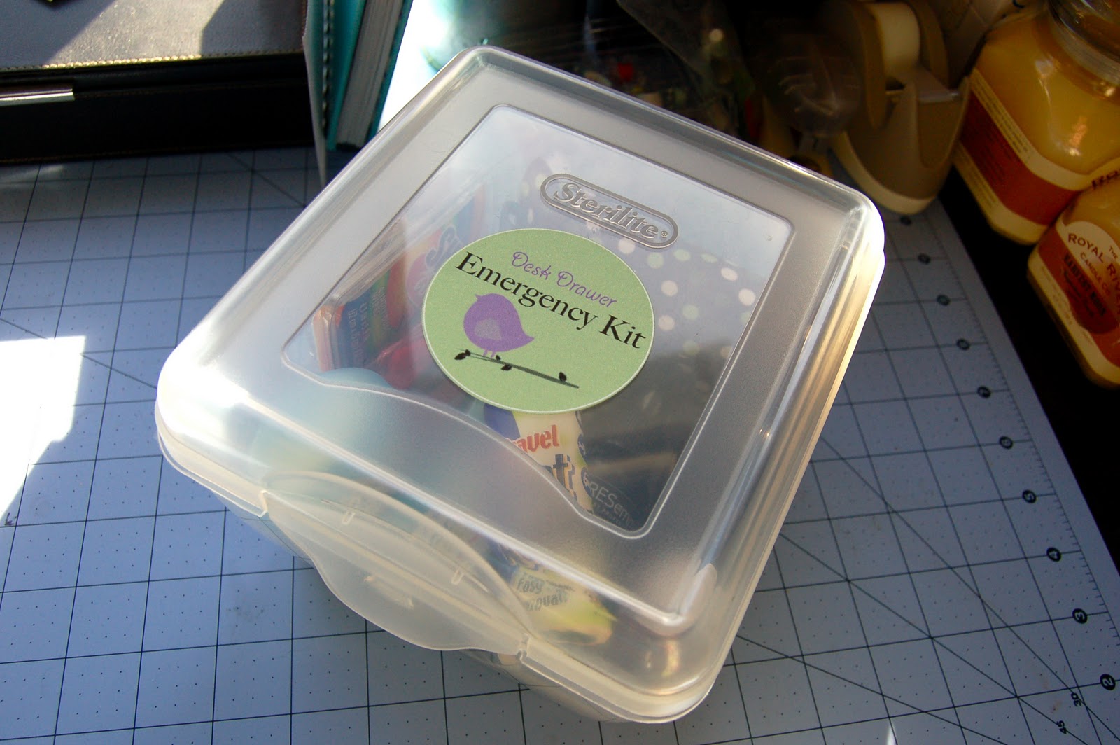 Crafty Teacher Lady Simple Gift Idea Desk Emergency Kit