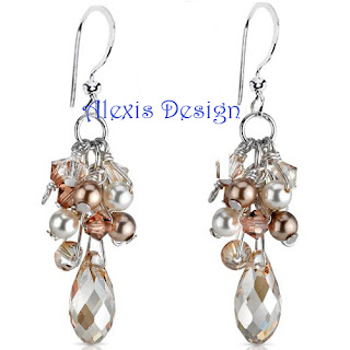 Cercei Swarovski Pearls and Crystal Sparkle