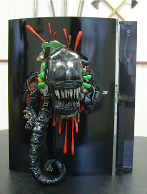 Sony PS 3 Case Mod: Alien Chestburster Sony PS 3 Case Mod: Alien Chestburster