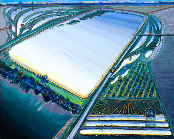 ART & ARTISTS: Wayne Thiebaud (landscapes) His most recent landscapes dating from the mid-1990s share many of the same spatial and planar distortions seen in the cityscapes but utilise hotter colour ... - ART & ARTISTS: Wayne Thiebaud (landscapes)