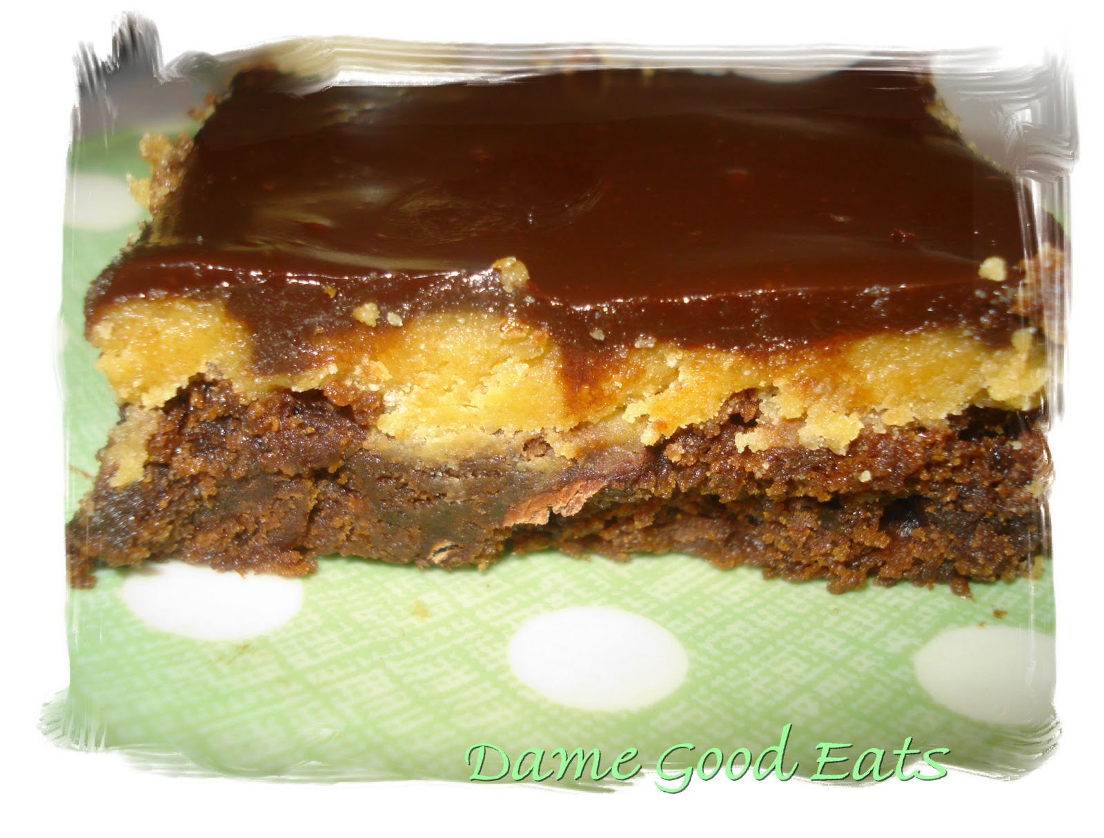 Dame Good Eats Peanut Butter Cookie Dough Brownies