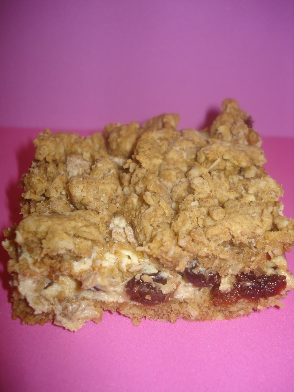 Dame Good Eats Cherry Oatmeal Bars