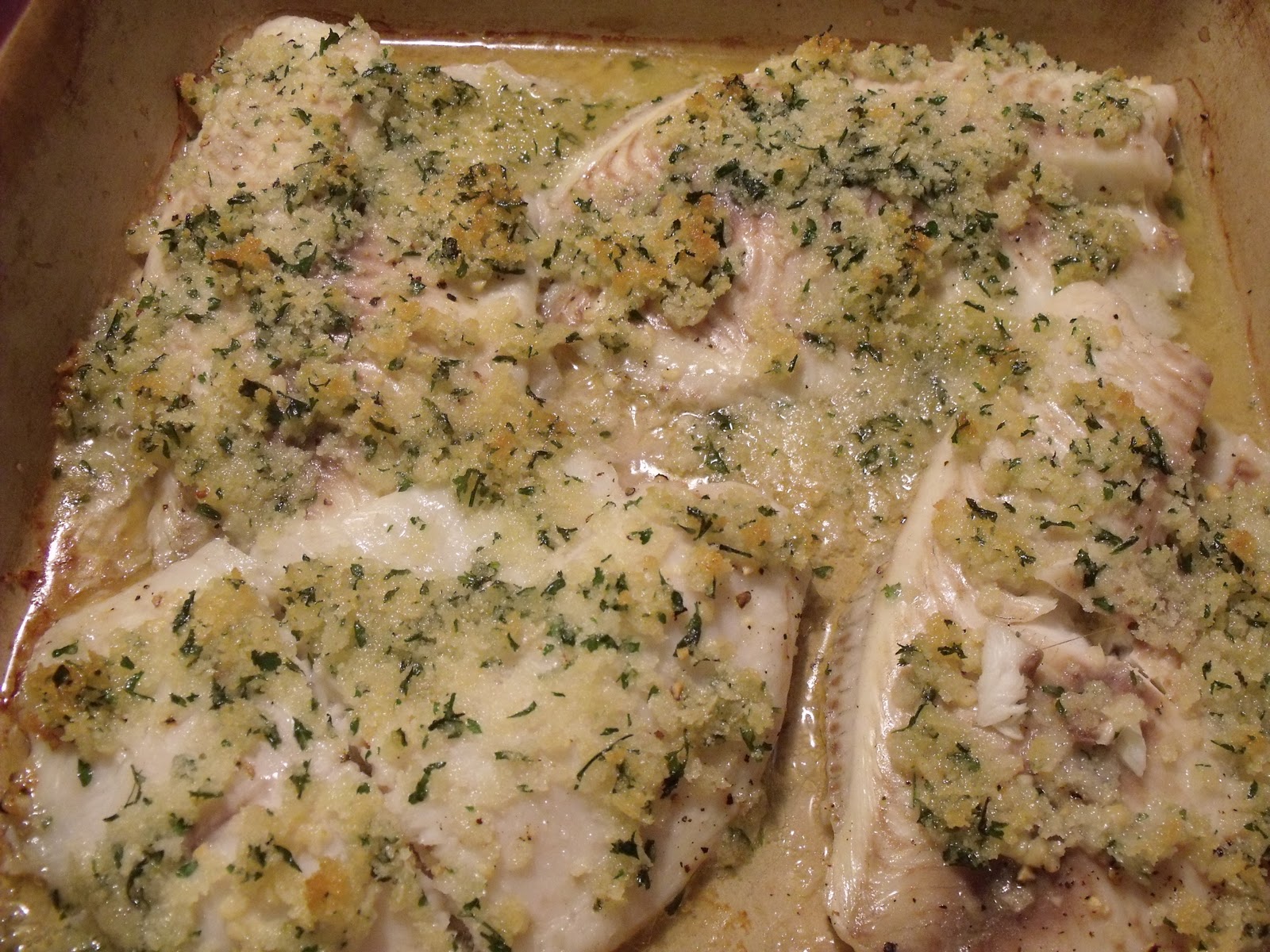 My Homemade Happiness Recipe Baked Fish in a Garlic White Wine Sauce