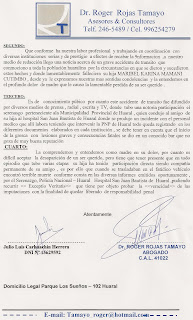 EXCUSAS RECTIFICATORIAS- ASUNTO :REFERENCIA CARTA NOTARIAL 15-03-2010