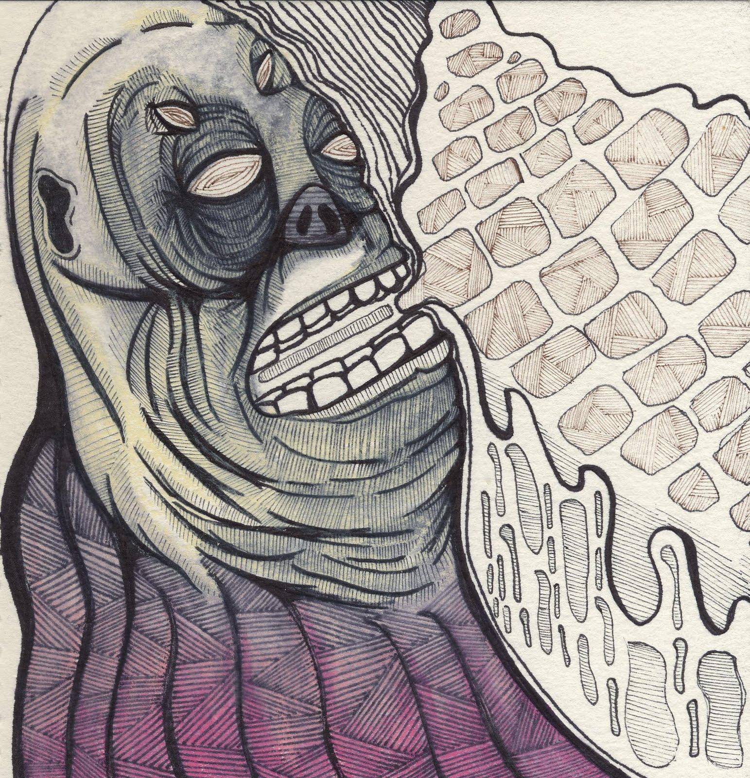 Cardboard Brick Wall