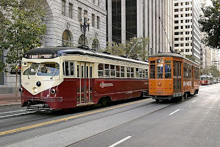 Photo of San Francisco streetcars
