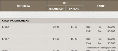 anda butuh informasi jadwal kereta api atau informasi tarif kereta api
