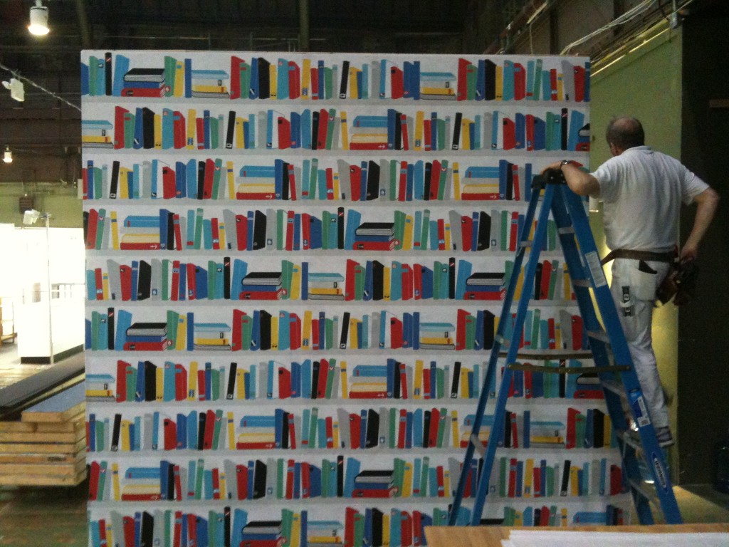 Bookshelf Wallpaper. Posted by Jim Watts