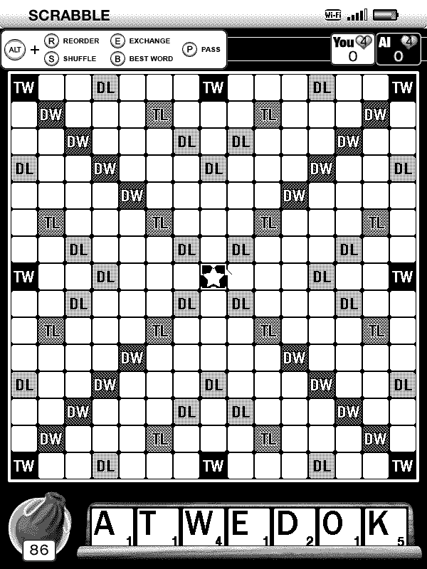 Now PLAY SCRABBLE ON YOUR KINDLE the real game from Hasbro and EA