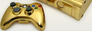 Xbox 360 bañada en oro