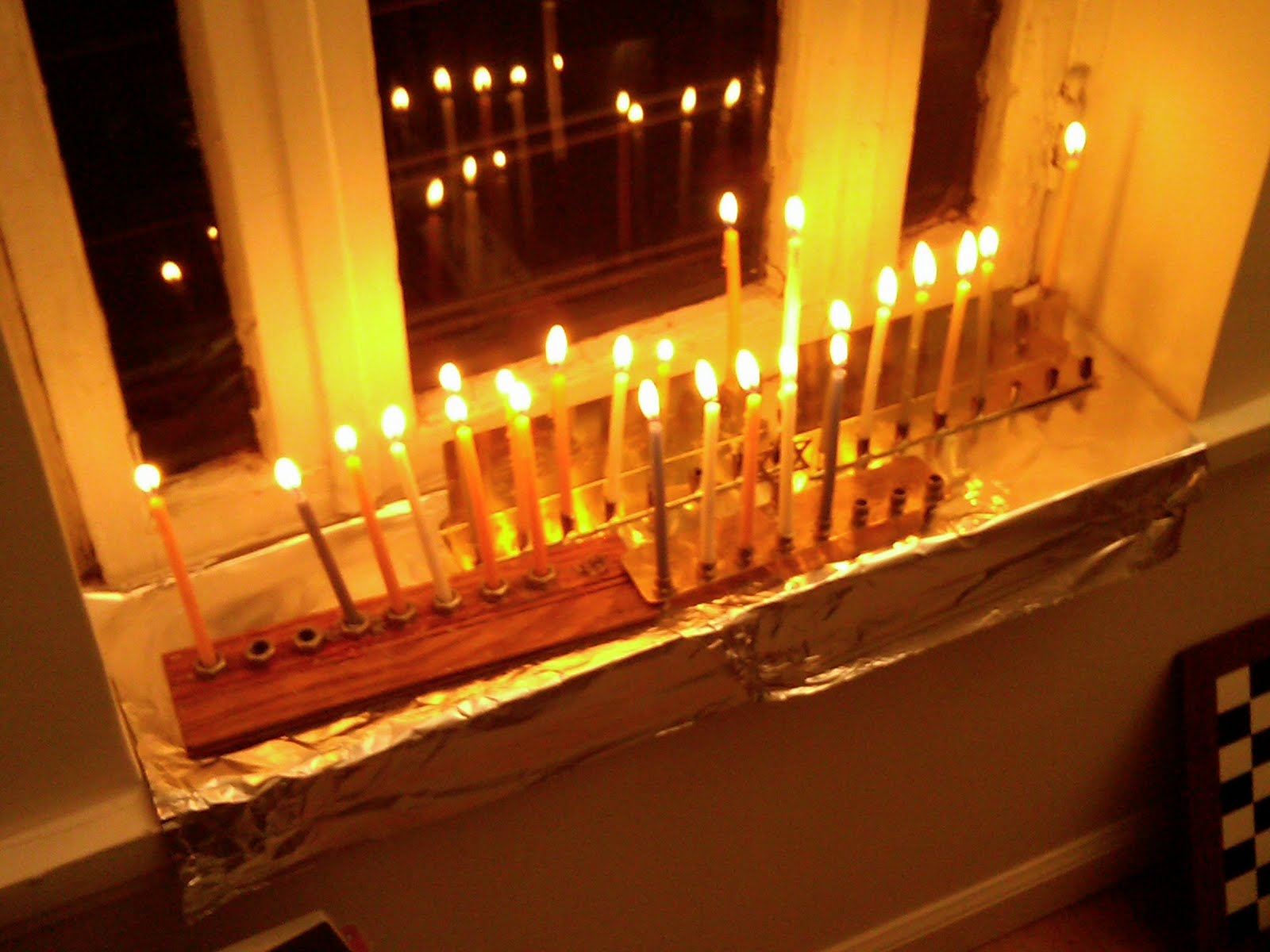 Cozy Rustic DIY Menorah for Chanukah