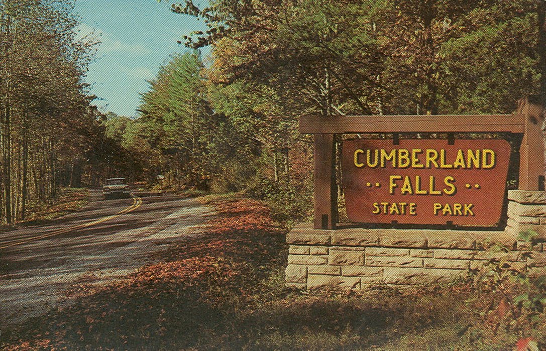 park ky vintage travel postcards cumberland falls state park park ky vintage travel postcards cumberland falls state park