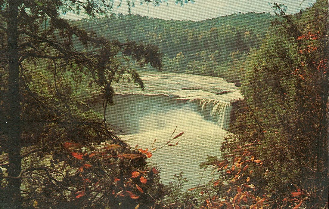 park ky vintage travel postcards cumberland falls state park park ky vintage travel postcards cumberland falls state park