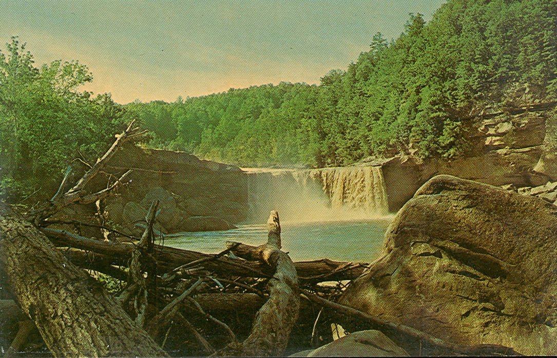 park ky vintage travel postcards cumberland falls state park park ky vintage travel postcards cumberland falls state park