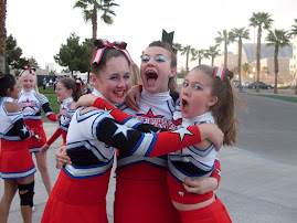 Me, Hannah, and Kaitlyn at The JAmfest Nationals Cheer Comp.