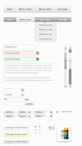 Web UI Elements GUI Pack PSD Toolkit