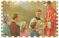 Children Receiving Holy Communion After Fulfilling Their Easter Duty Holy Communion, Easter Duty