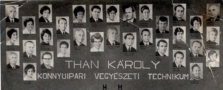 A tanári kar 1971. évi tablója