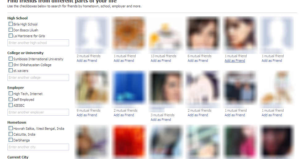 Facebook Launched New Find Friend Browser InFaceBook