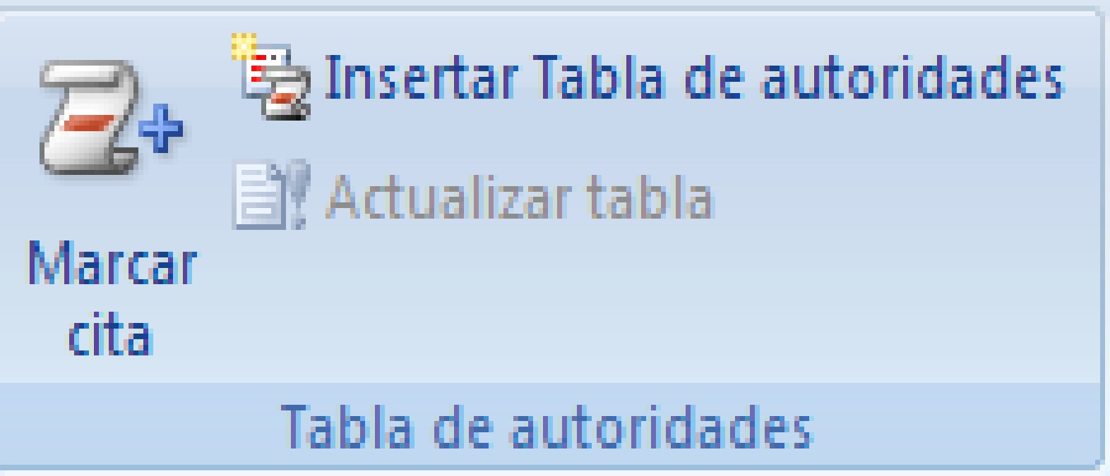 Haidée Abisagh Jiménez Garcia: Menu Referencias de Word 2007