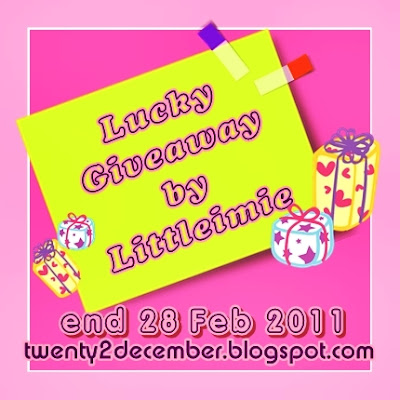 Lucky Giveaway by Littleimie