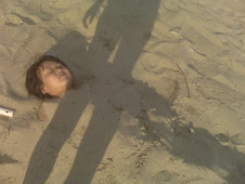 Carson buried in sand