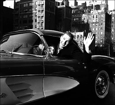 Johhny Unitas in his 'Vette.