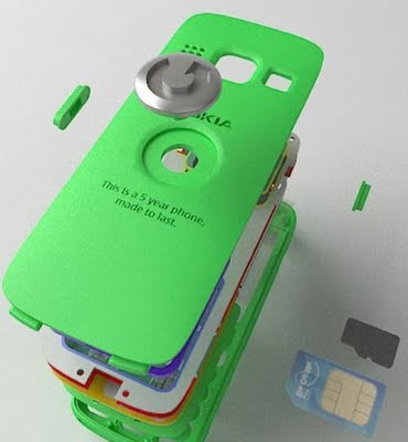 Nuevo diseño de teléfono ecológico de Nokia Nuevo diseño de teléfono ecológico de Nokia