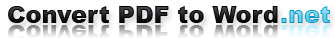 Convert PDF to WORD document online