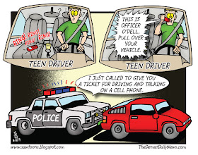 Saw Toons Teens Cell Phones And Driving