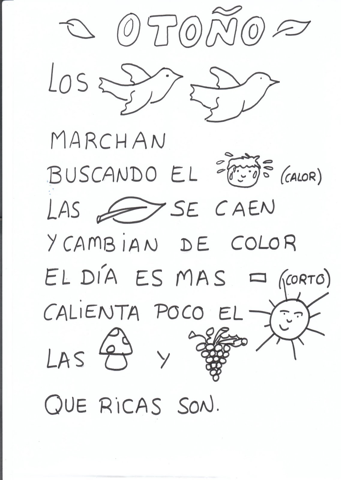 dibujos de otoño dibujos de otoño