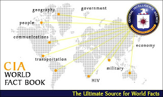CIA world FACT book map 