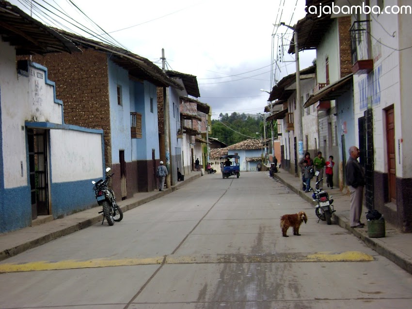 Calles del barrio La Alameda - Cajabamba