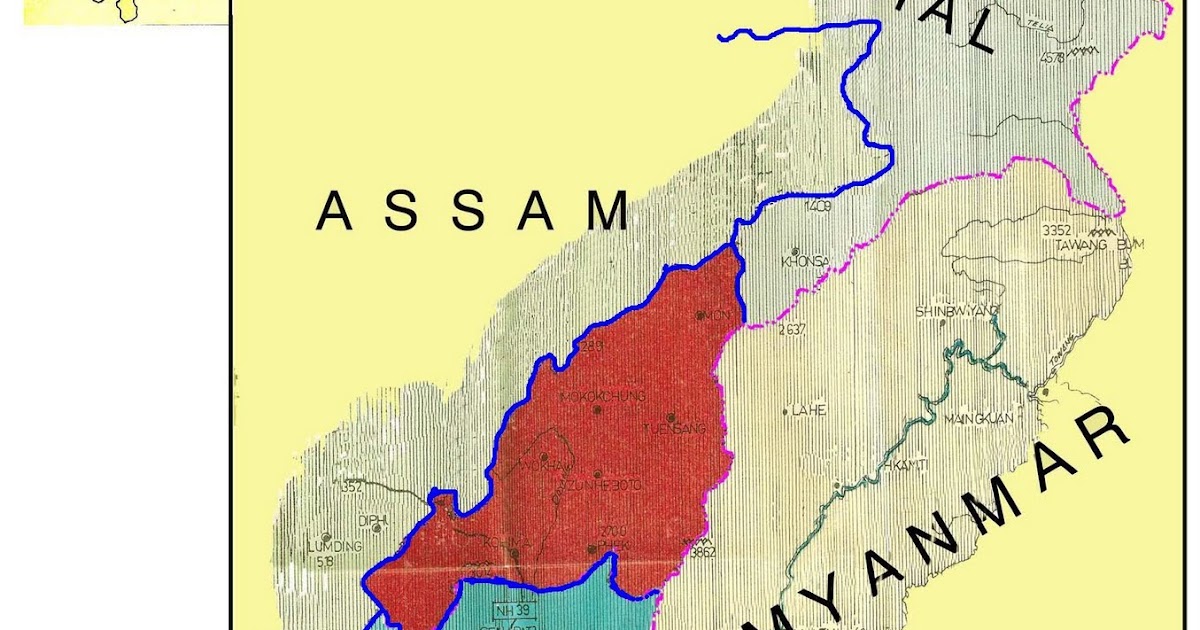 Cusayi Lohe's official site Map of Naga Areas