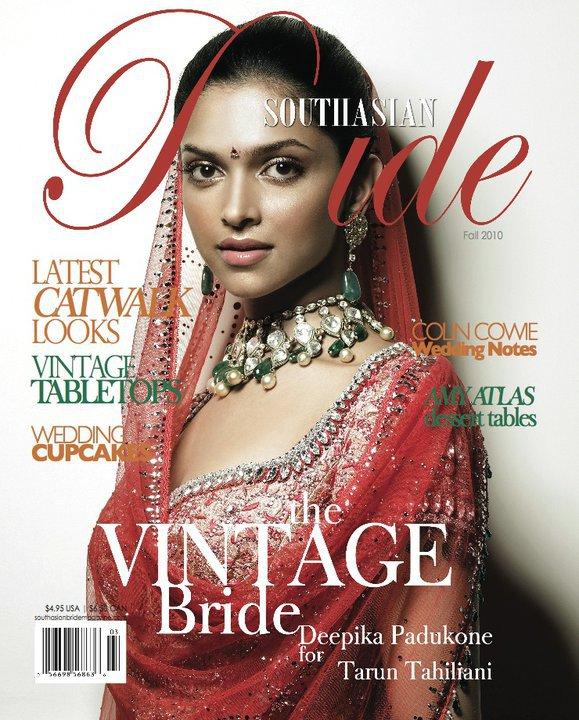 Deepika Padukone on South Asian Bride Magazine Oct 2010