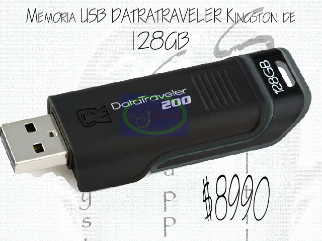 Memoria USB Dataraveler 128Gb de Kingston***
