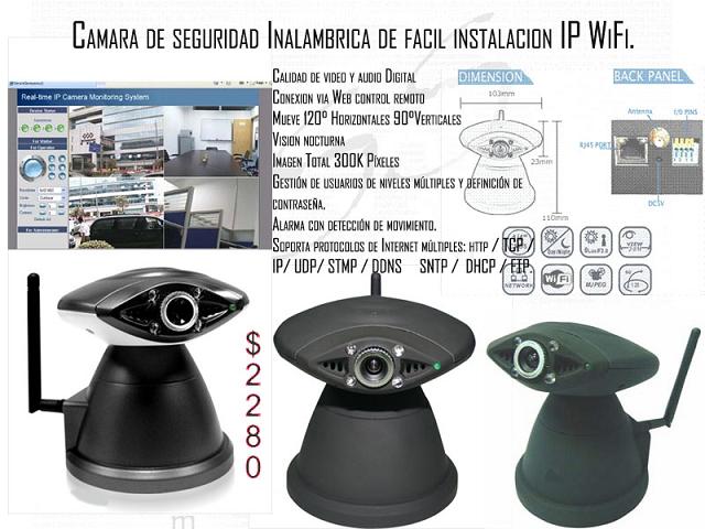 Camara Wireless de facil instalacion Monitorea via Web con modem infinitum***